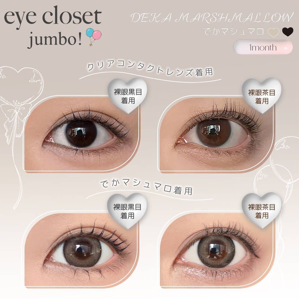 Eye Closet jumbo Monthly (Deka Marshmallow) (2P)