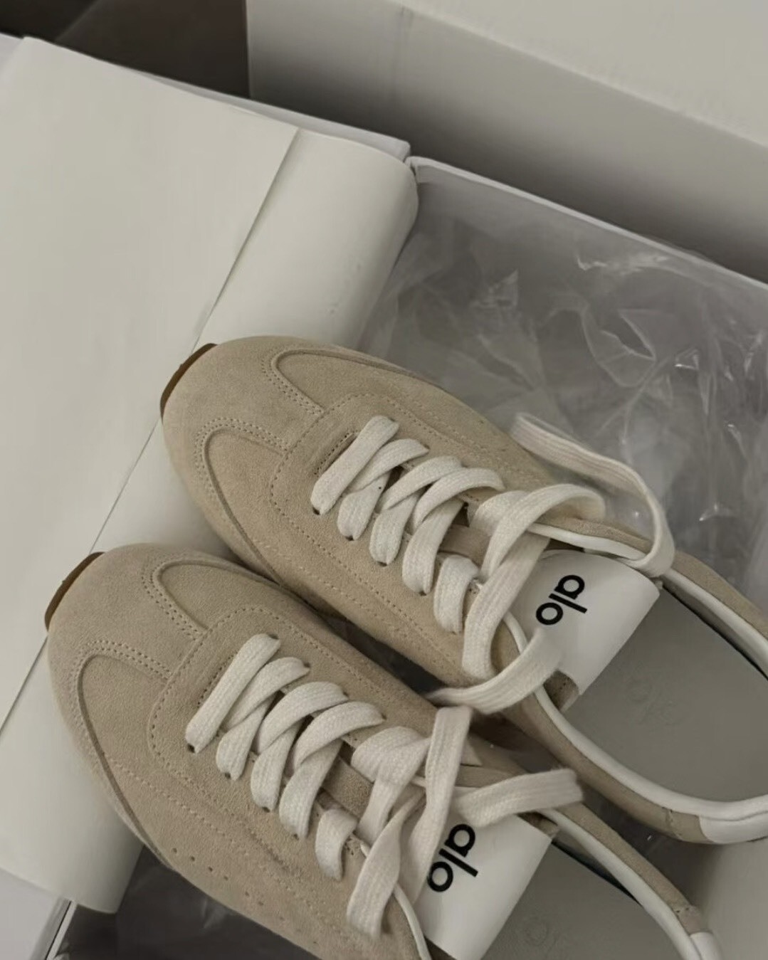 NG-24cm-alo 德訓鞋 Miu Miu感  米色