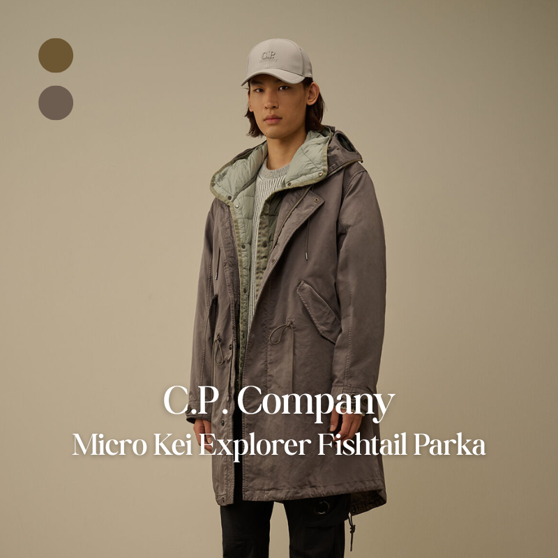 【代購】C.P. Company Micro Kei Explorer Fishtail Parka 機能魚尾派克大衣 – 軍風剪裁・城市探索