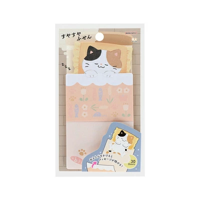 花貓 好夢正甜 造型便利貼 30張入｜SUN STAR 日本