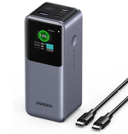 UGREEN 130W高功率充電寶 20000 mAh PB721 GY (35524)