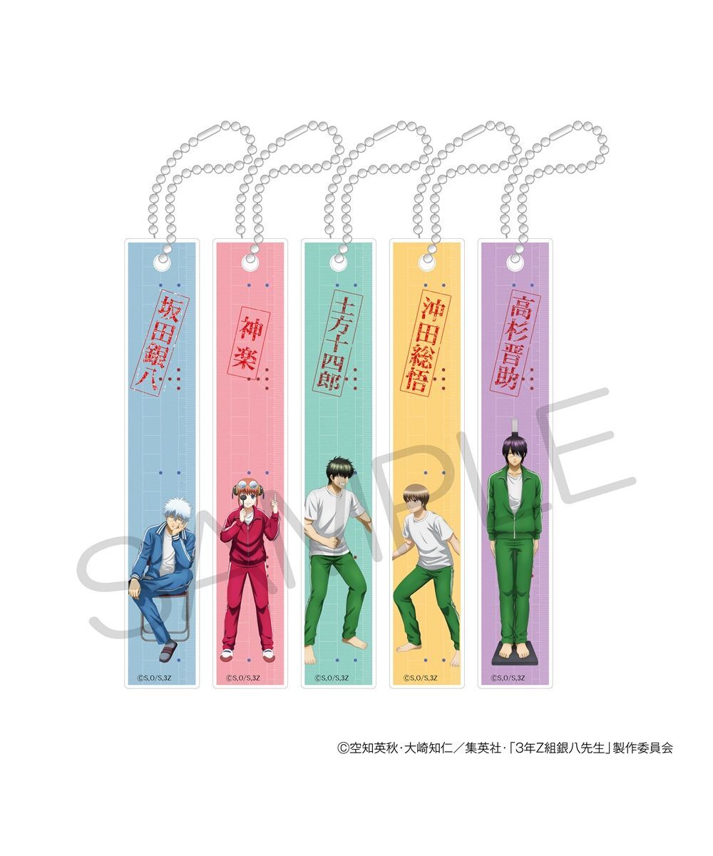 預購-「銀魂 3年Z班銀八老師」 壓克力長條鑰匙圈 身體檢查ver. 系列【日本進口精品】