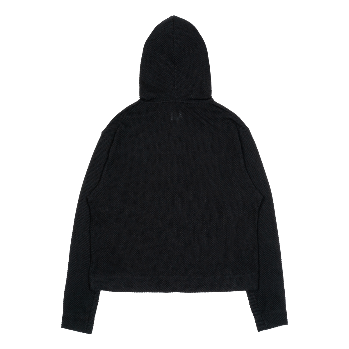 TCM waffle hooded crop jacket