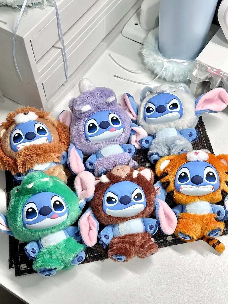 史迪奇 野性動物 動物派對 系列 盲盒 吊飾 掛件 6+1隱藏