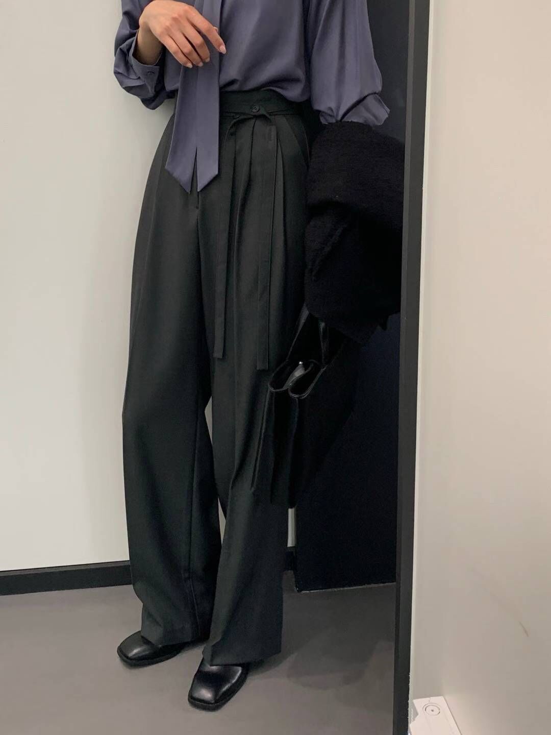 AY5305 側鈕扣帶裝飾西褲 *特價* (購物金不適用)