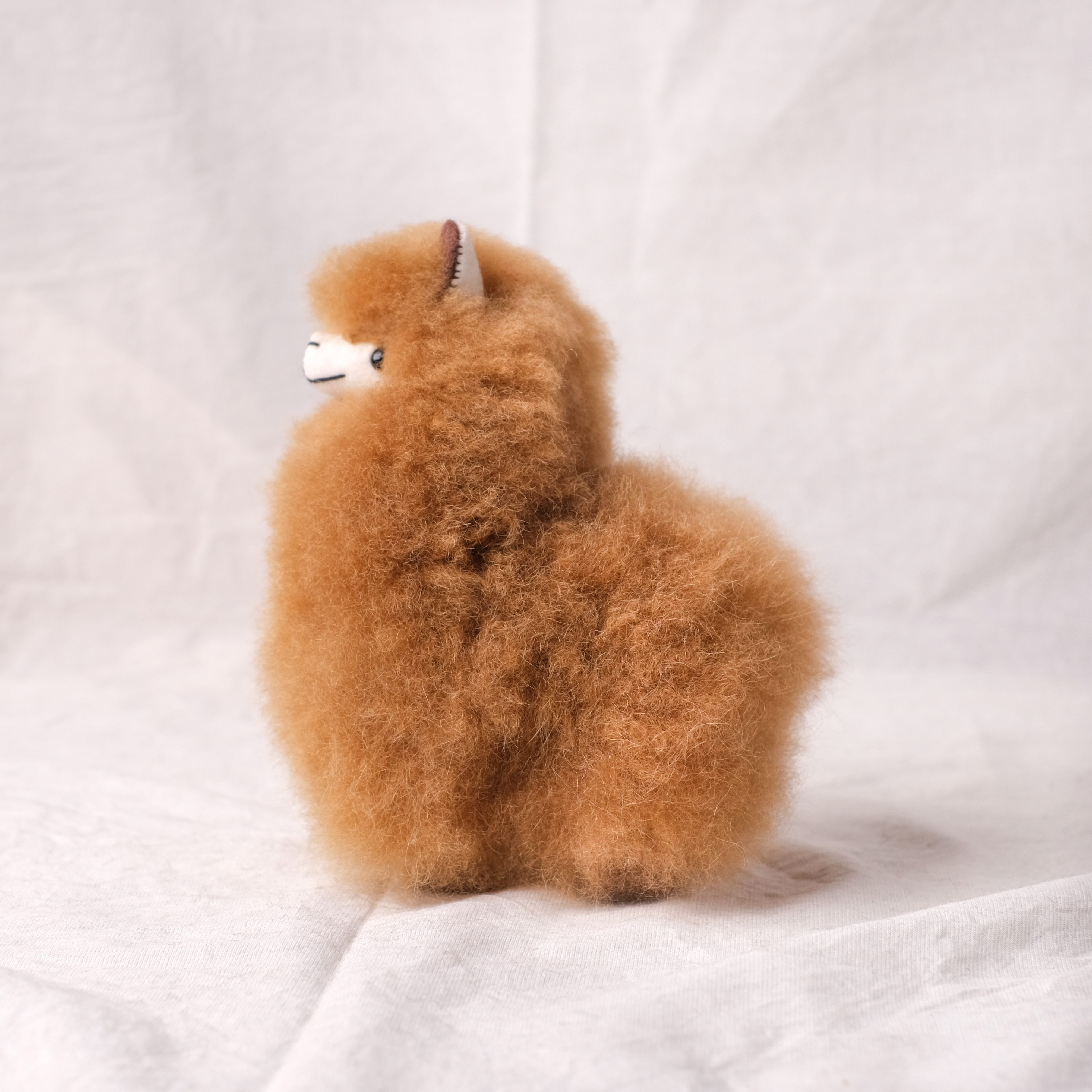 羊駝毛絨擺飾｜羊駝－淺棕－15cm｜秘魯