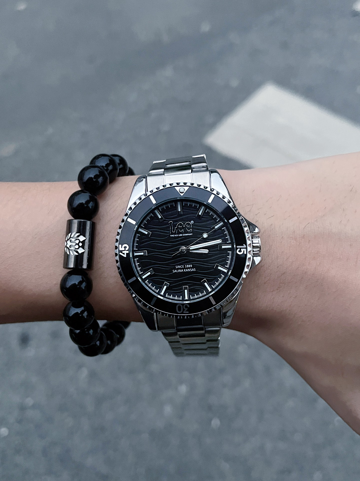 代購-Lee  石英機芯 黑色錶盤 夜光防水 小眾設計小圓錶 手錶