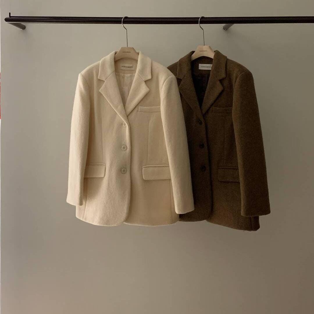 AY5311 毛絨感西裝外套 *特價* (購物金不適用)