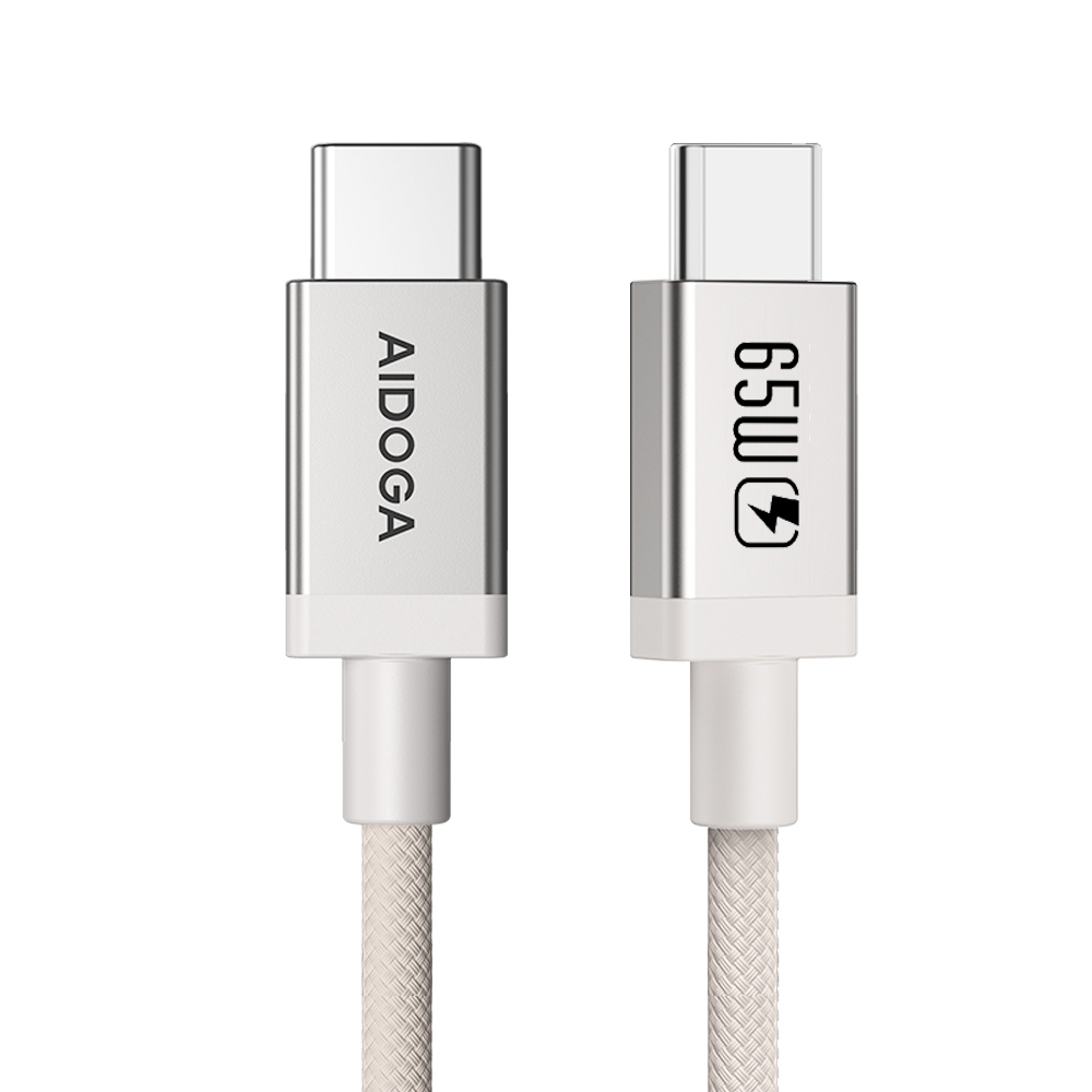 AIDOGA 艾迪伽 USB-C TO Type-C PD充電線傳輸線編織快充線 耐髒汙 MochaFlex 1.2M 支援iPhone17/16/15系列/安卓手機