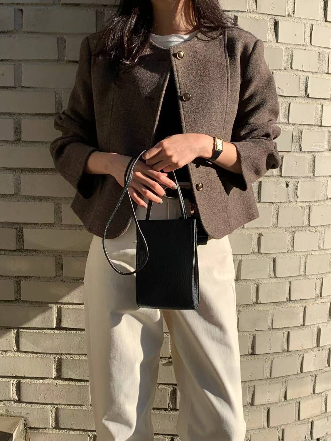 AY5211 圓領縫線短款夾克 *特價* (購物金不適用)