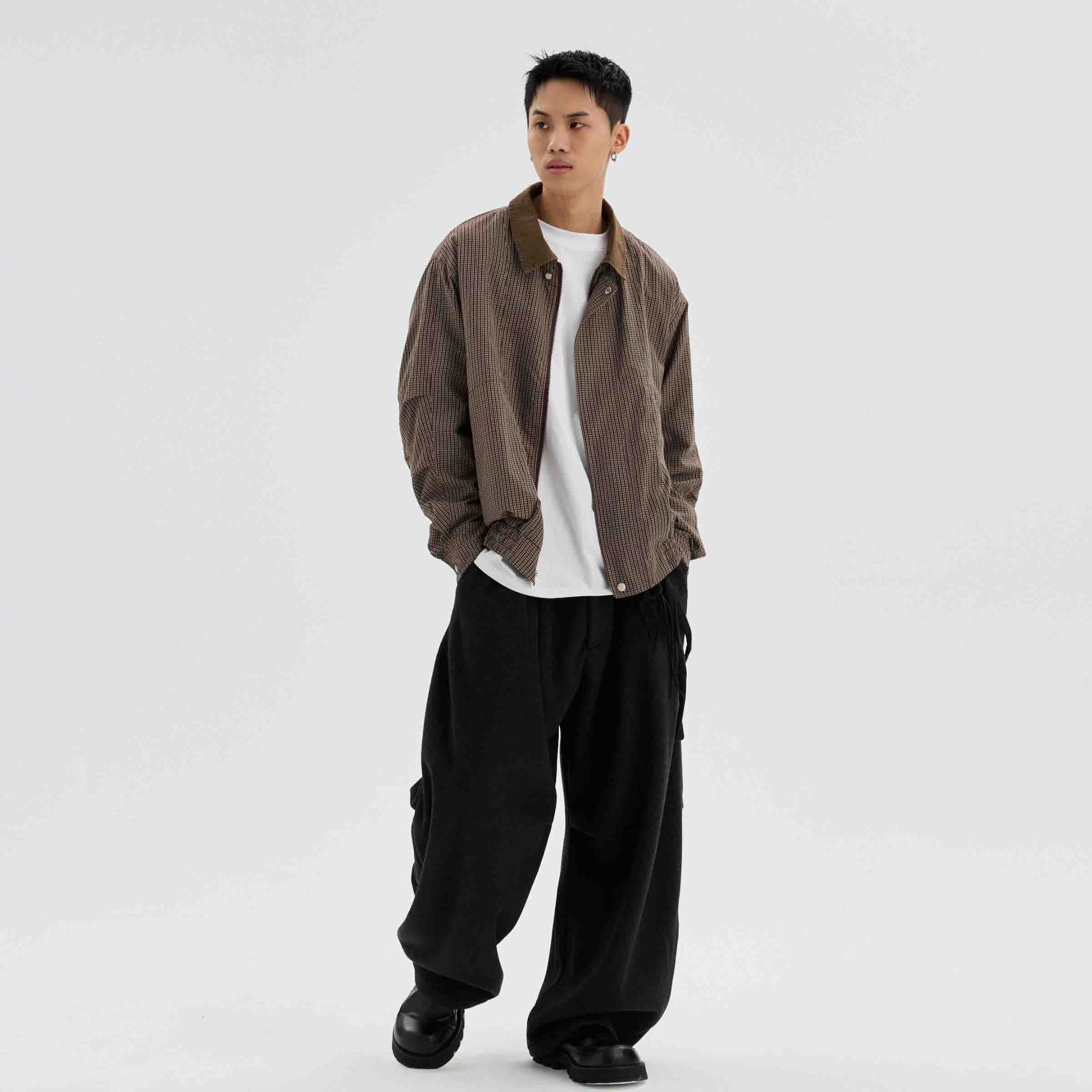 NICEDAY 服飾 QUEST Houndstooth JKT 千鳥格 外套 棕色 可可 卡其 秋冬 11409718