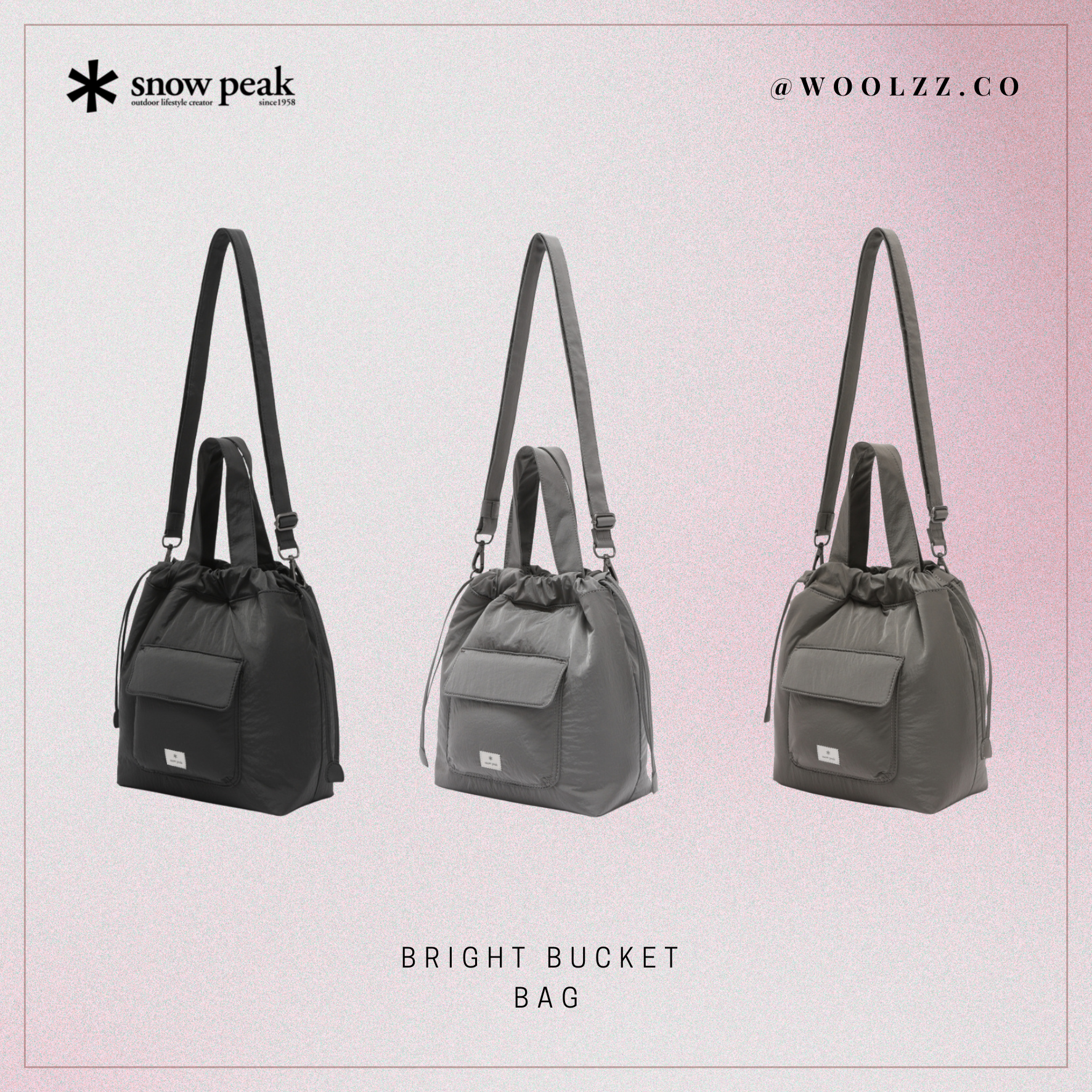 Snow Peak 亮面水桶包 S25FWF-BB76