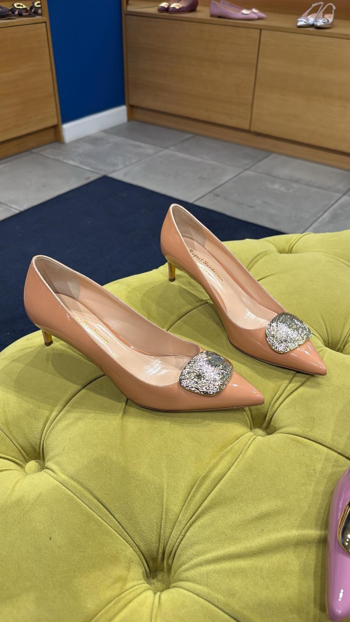 Rupert Sanderson Nora heels salmon