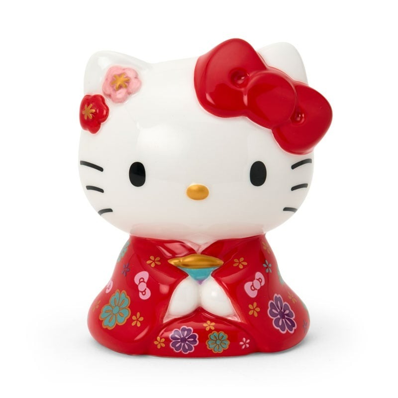 日本 Sanrio Hello Kitty 日式陶瓷錢罌