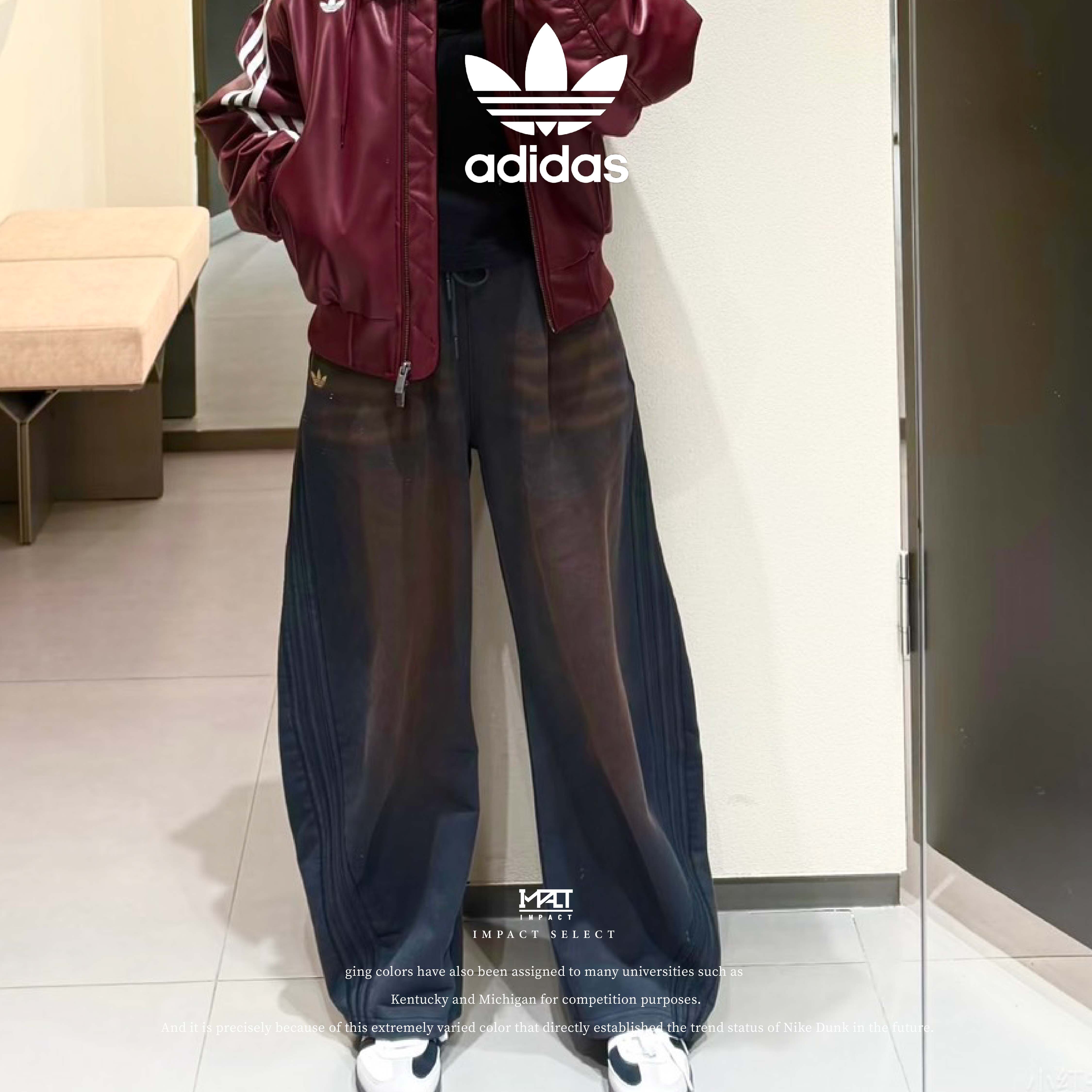 Adidas Originals 水洗彎刀棉褲 IA7518