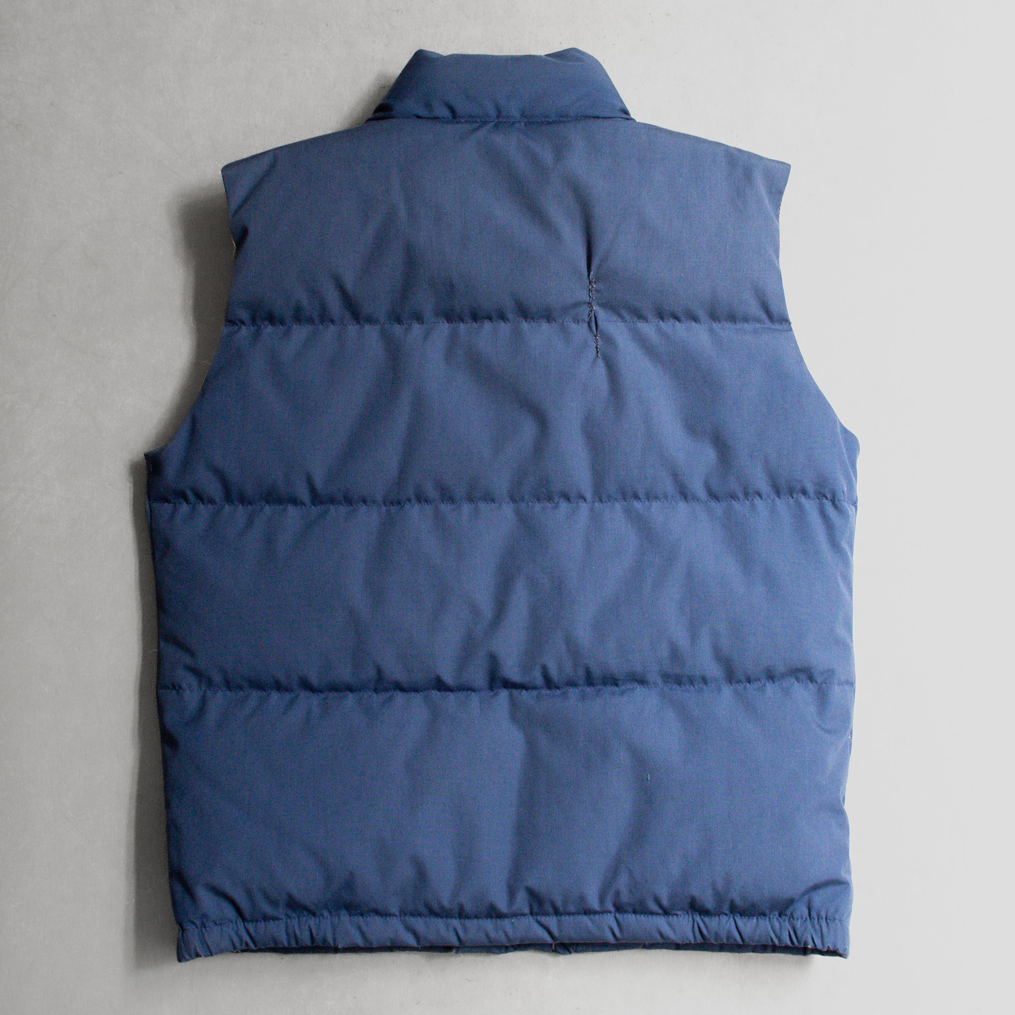 70-80S THE NORTH FACE DOWN VEST 美國製 北臉 茶標 藍色 羽絨背心 L