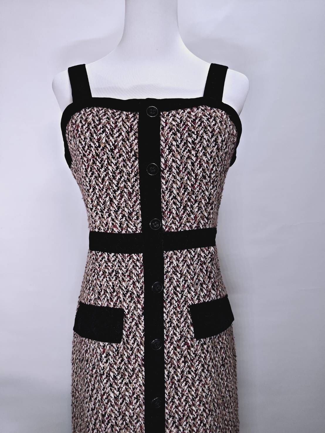 韓系名媛風亮片拼接魚尾連身裙 C69