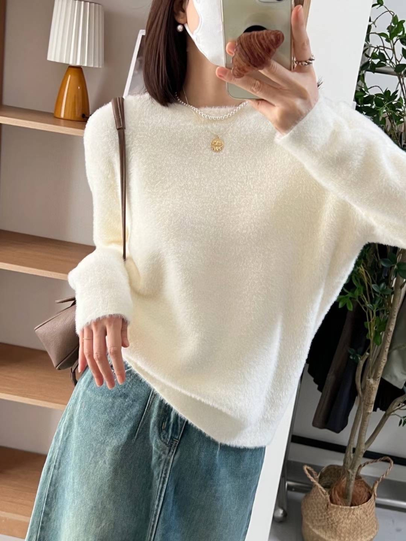 闆娘超推! 人氣冠軍圓領水貂上衣 ⚡搶手必敗單品 包色款⚡