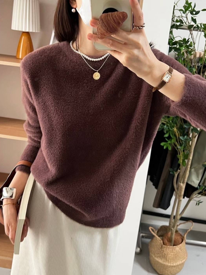 闆娘超推! 人氣冠軍圓領水貂上衣 ⚡搶手必敗單品 包色款⚡