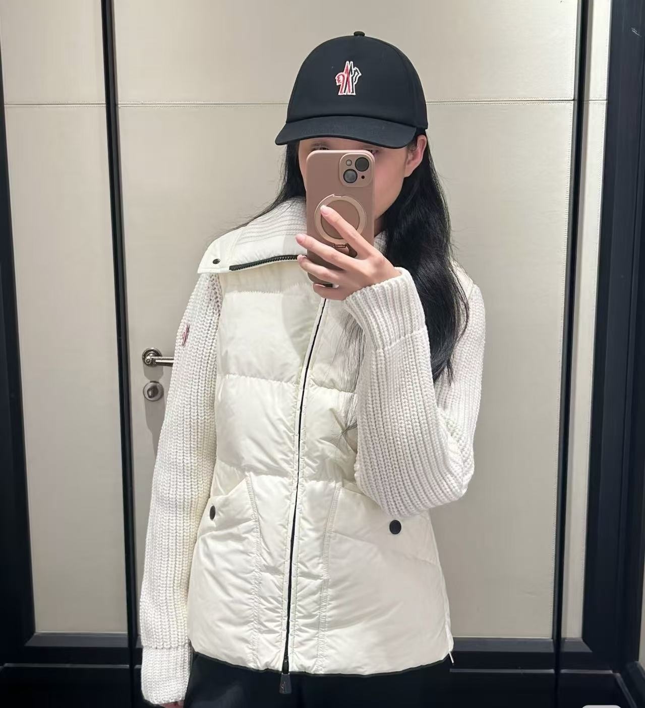 Moncler 滑雪系列針織拼接款羽絨 -T