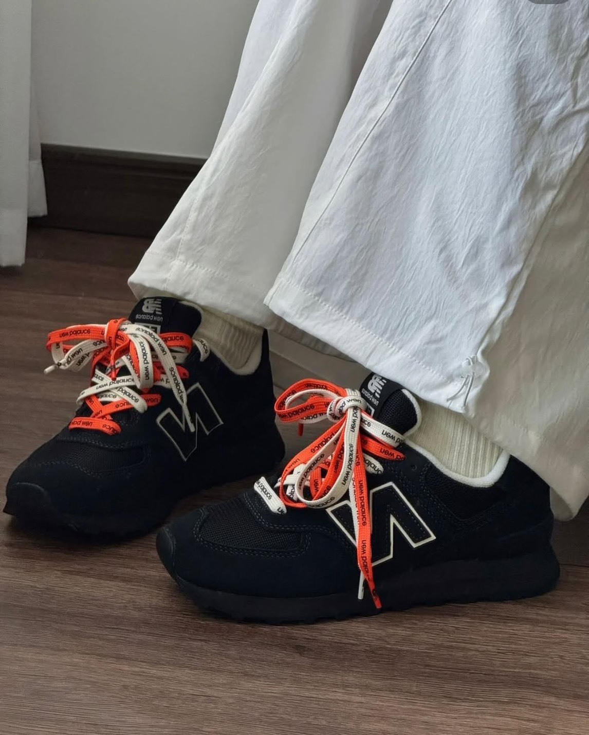 【預購】Niko and... X NEW BALANCE 574 NB 聯名款 全黑 絨面 網布 男女鞋 U574NAB