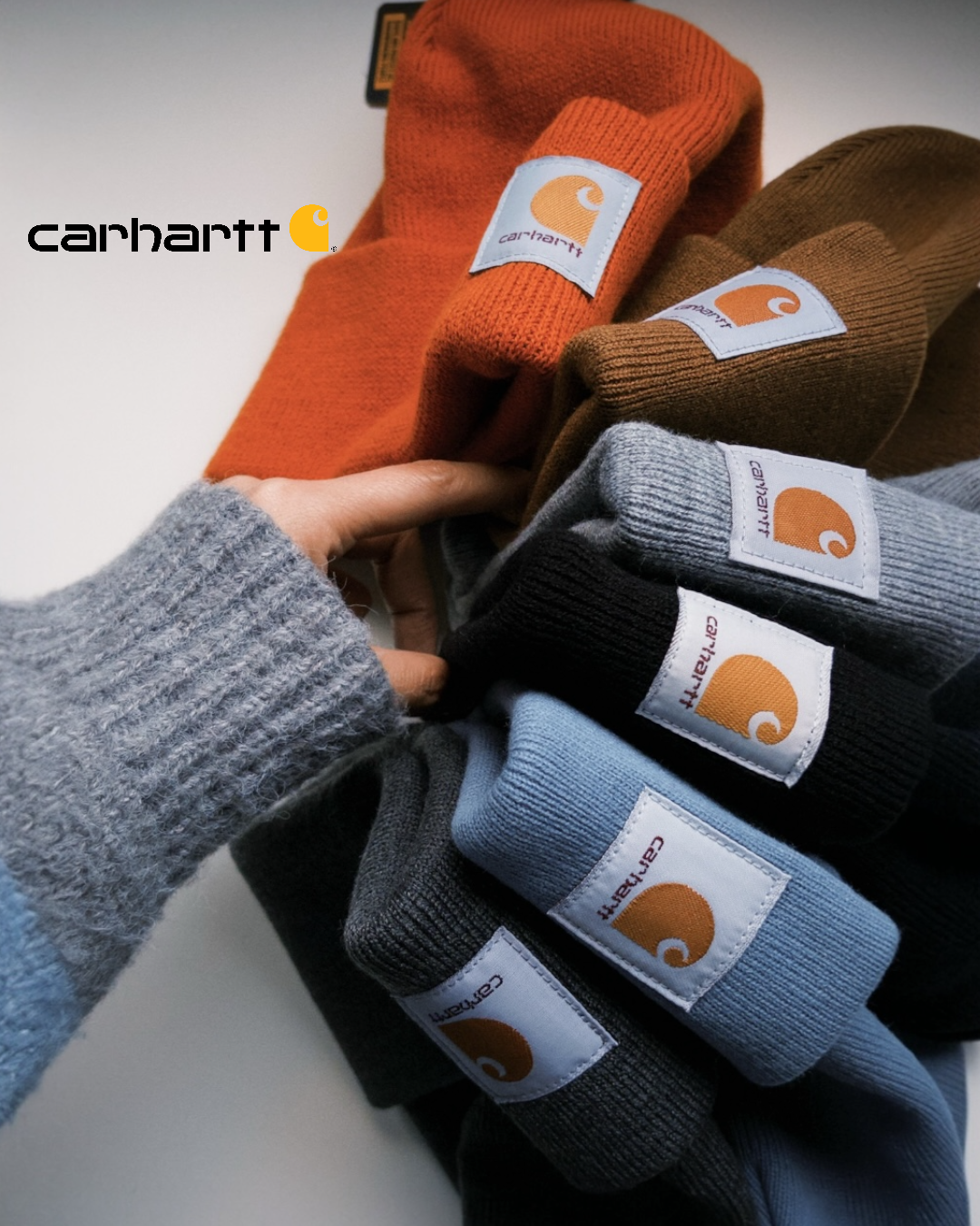 ｜百元現貨‼️｜CARHARTT® 復古織標Logo 針織毛帽 / 冷帽