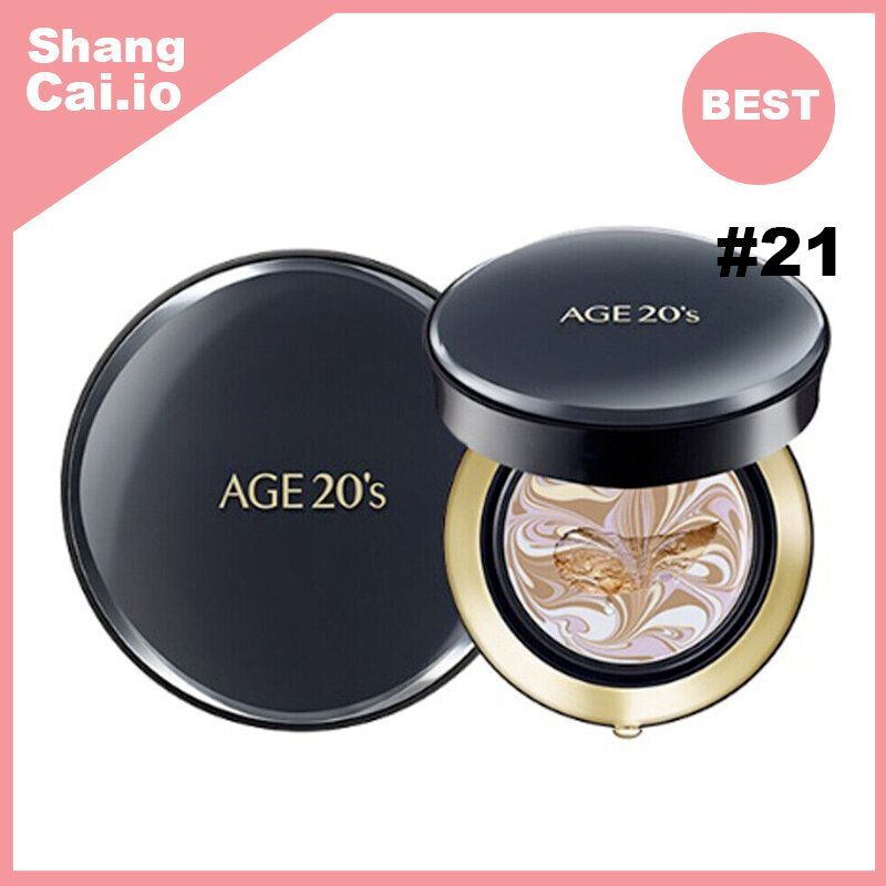 Age 20's 四色流星雙重遮瑕氣墊 黑盒 #21 SPF50+ PA++++ (平行進口)