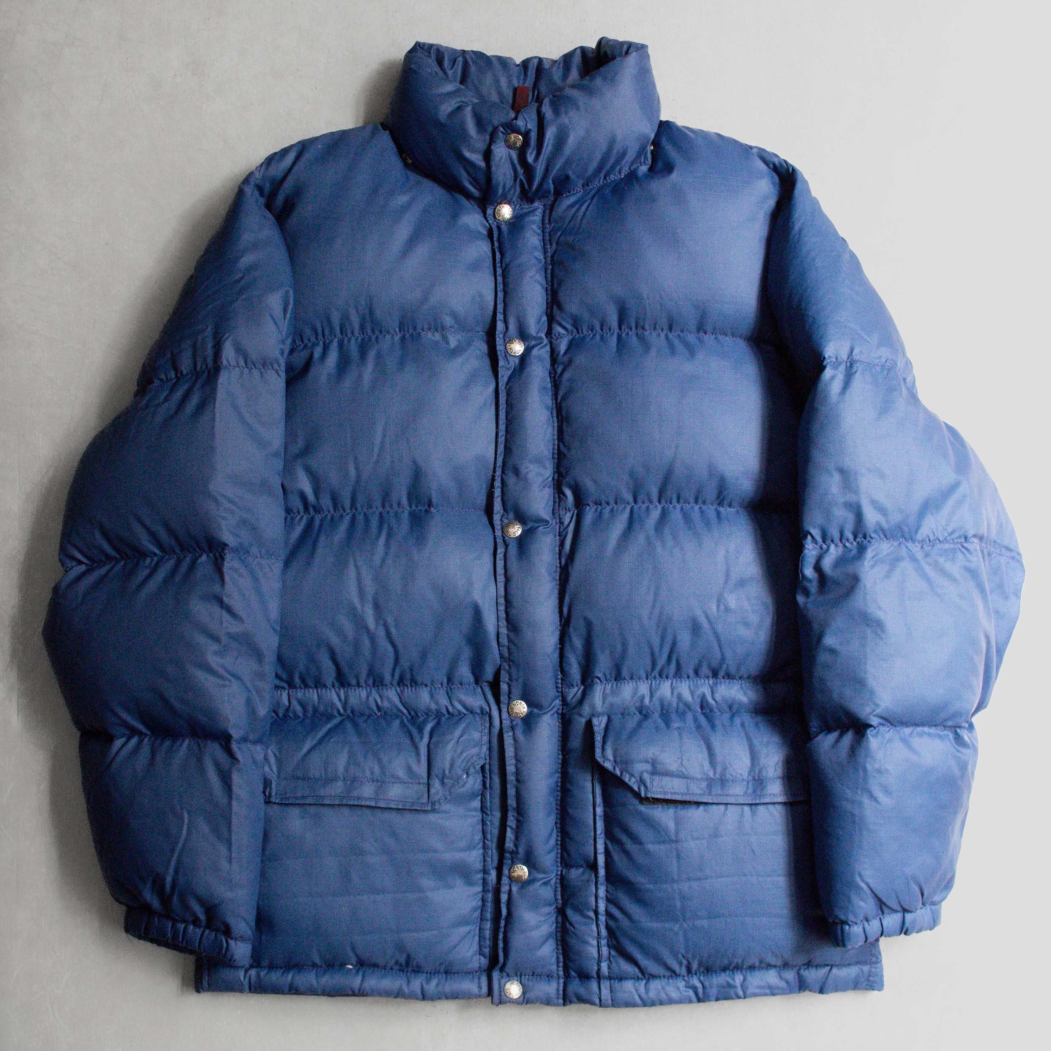 70S THE NORTH FACE DOWN JACKET 美國製 北臉 茶標 藍色 抗撕裂 羽絨外套