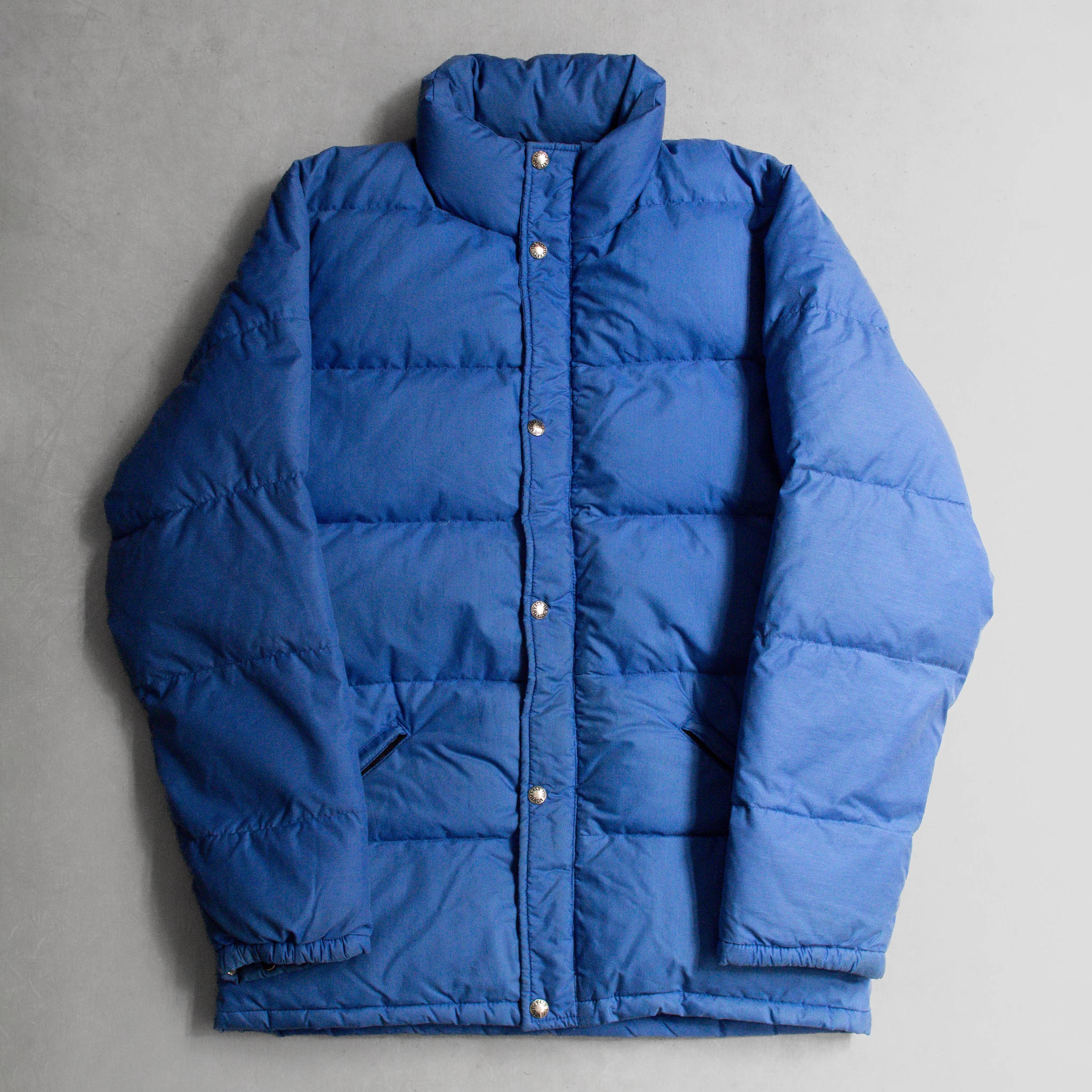80S THE NORTH FACE DOWN JACKET 美國製 北臉 茶標 藍色 羽絨外套