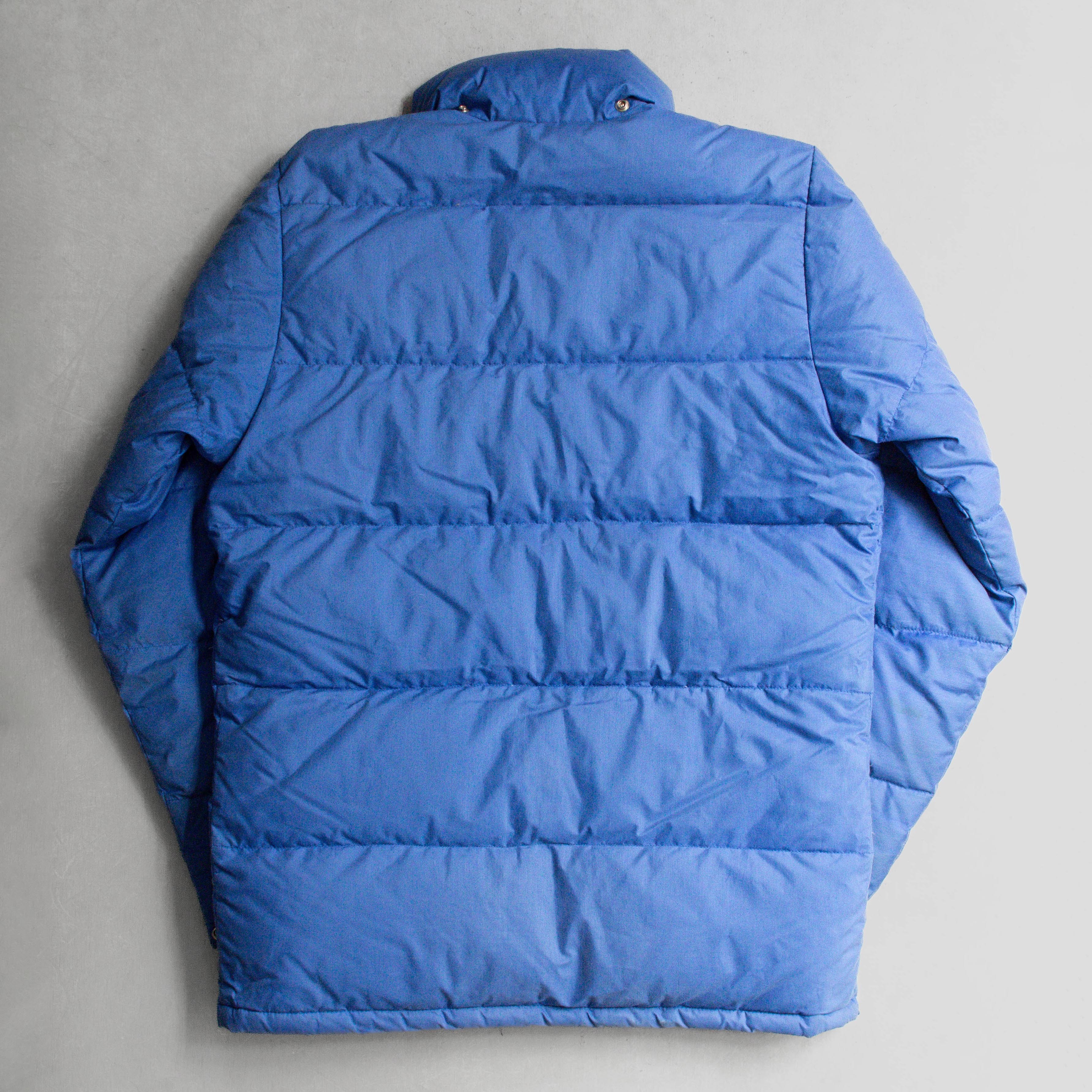 80S THE NORTH FACE DOWN JACKET 美國製 北臉 茶標 藍色 羽絨外套