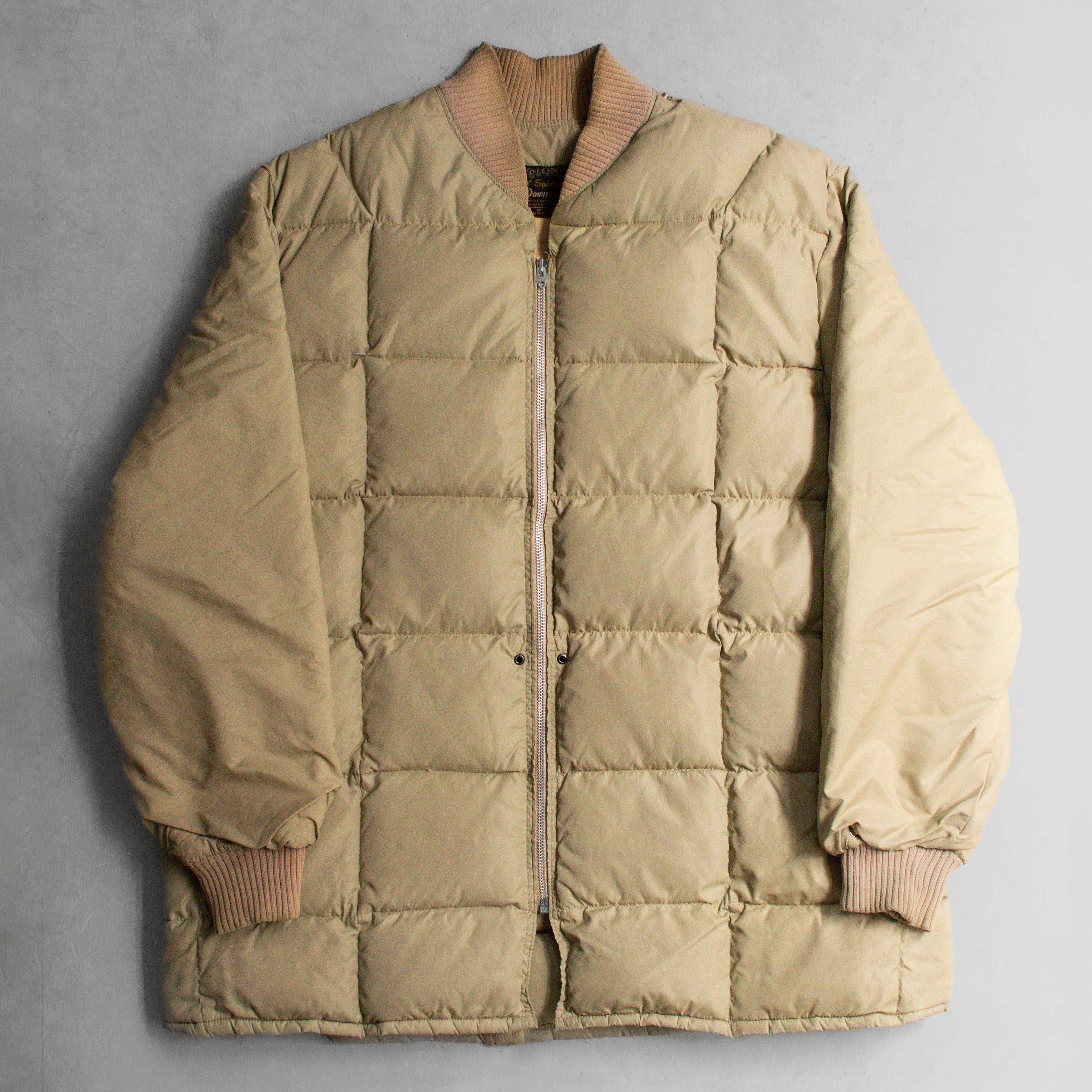70S PIONEER DOWN JACKET 美國 卡其 羽絨 外套