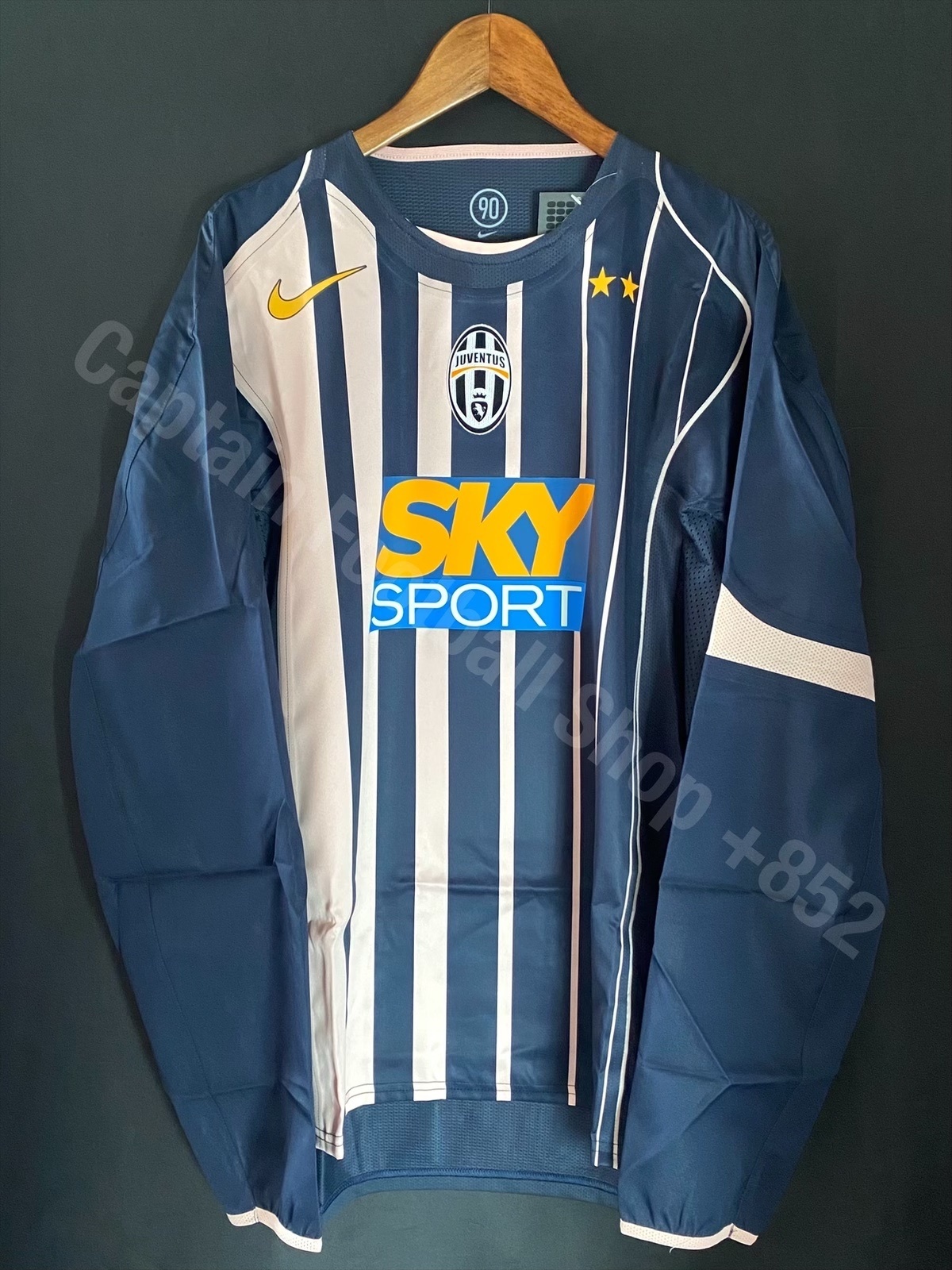 (Player Issue) Juventus 2004-2005 Nike L/S Away Player Issue Shirt