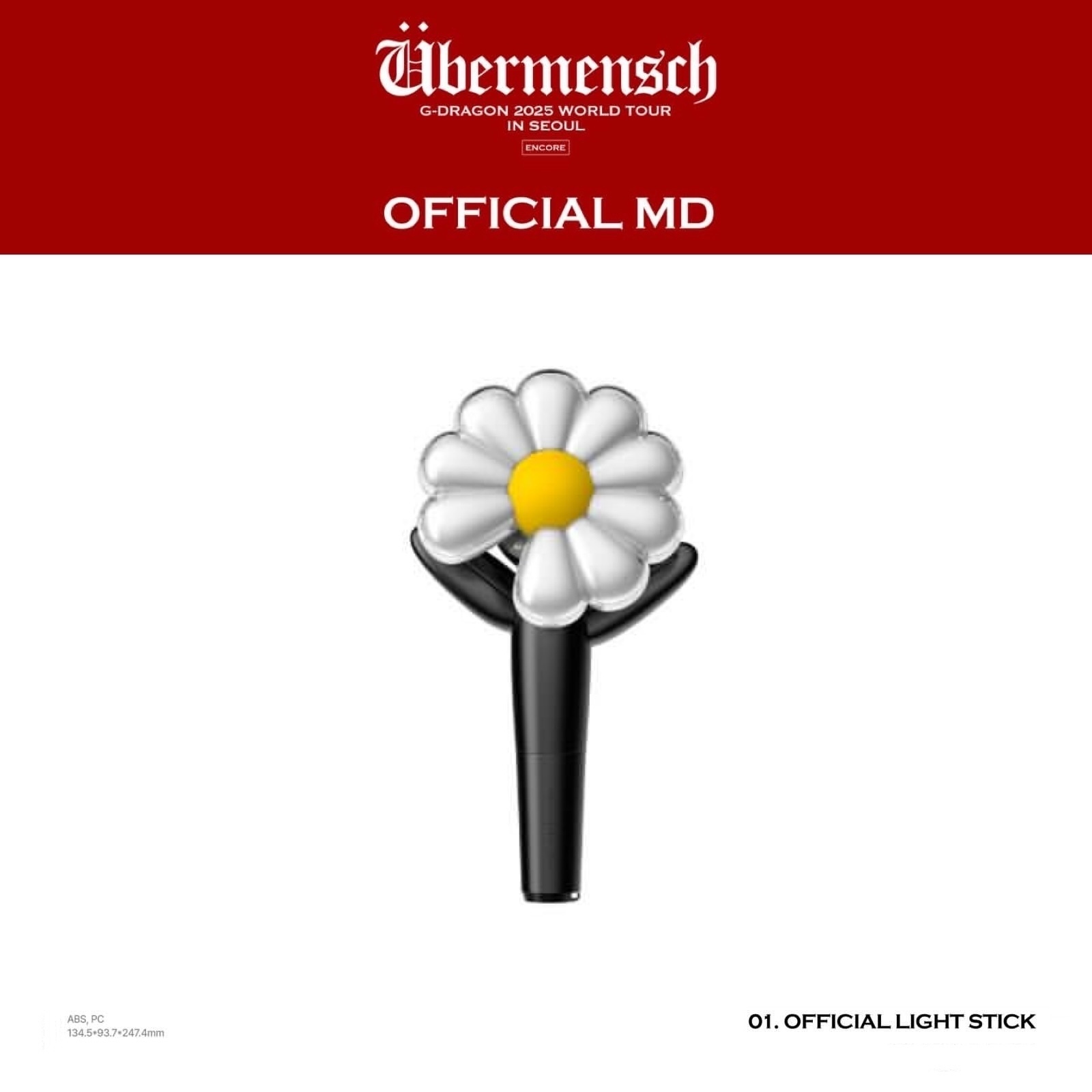 G-DRAGON 2025 WORLD TOUR IN SEOUL - 01 OFFICIAL LIGHT STICK