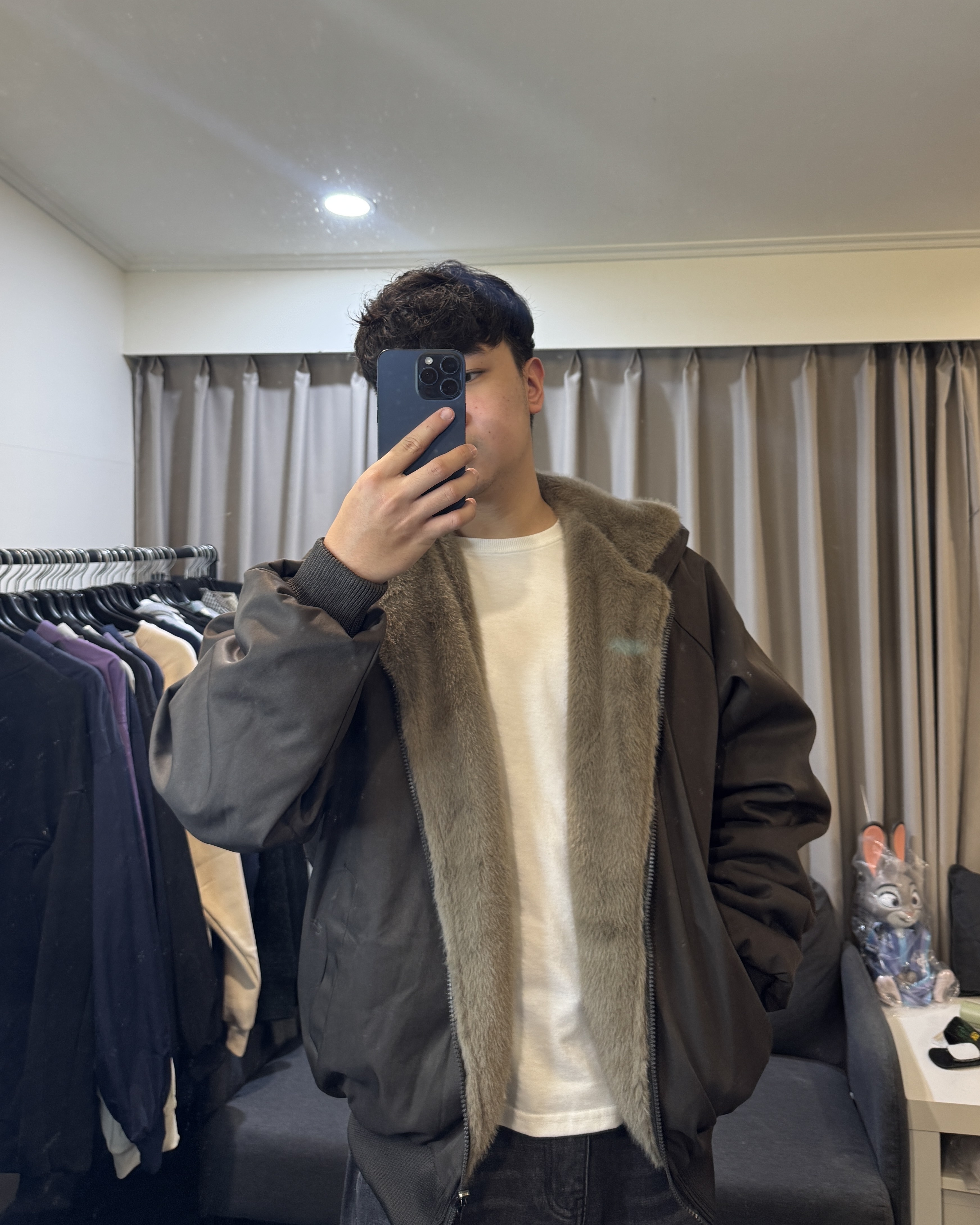 『RB』座山雕連帽雙面穿加厚高品質保暖外套