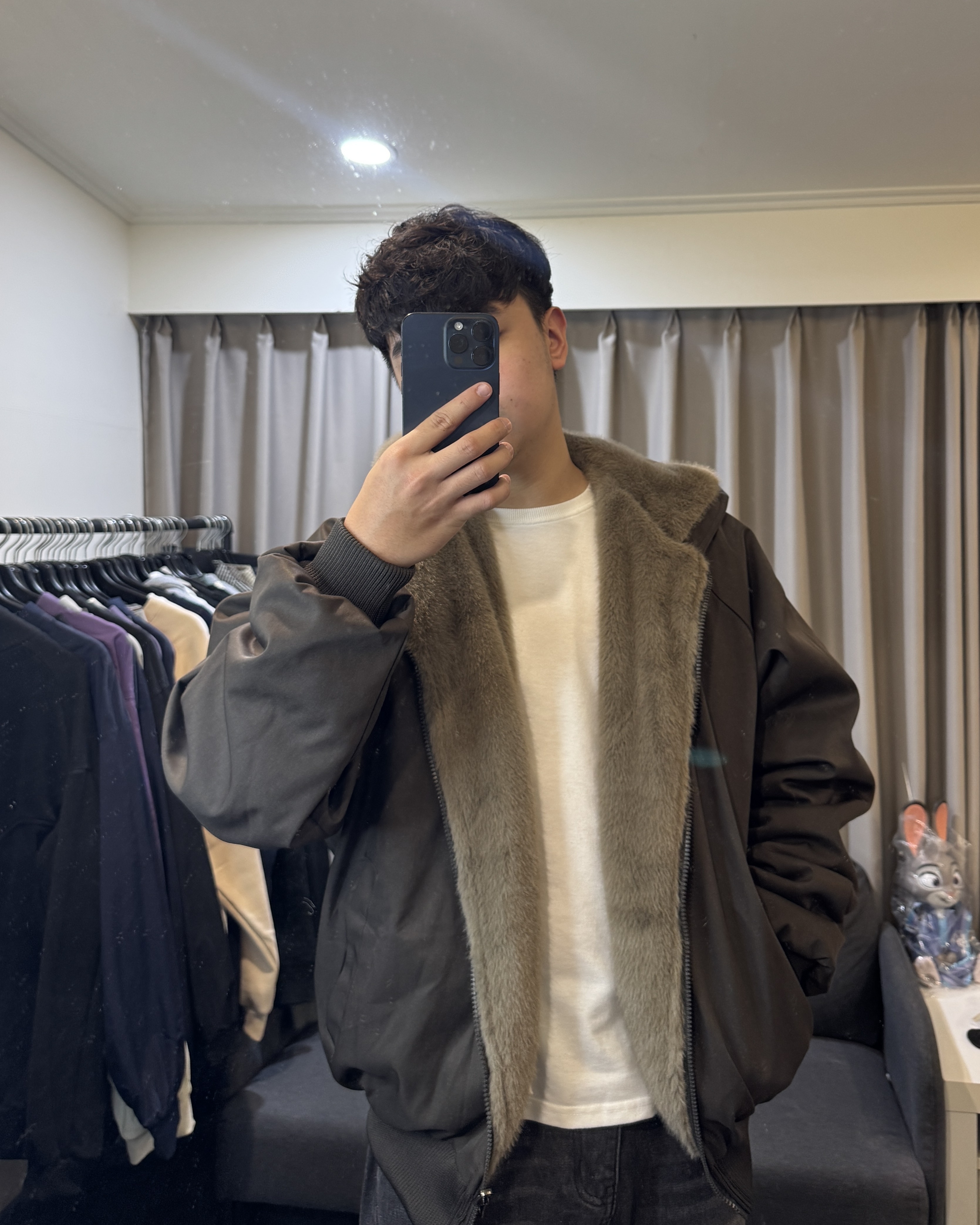 『RB』座山雕連帽雙面穿加厚高品質保暖外套