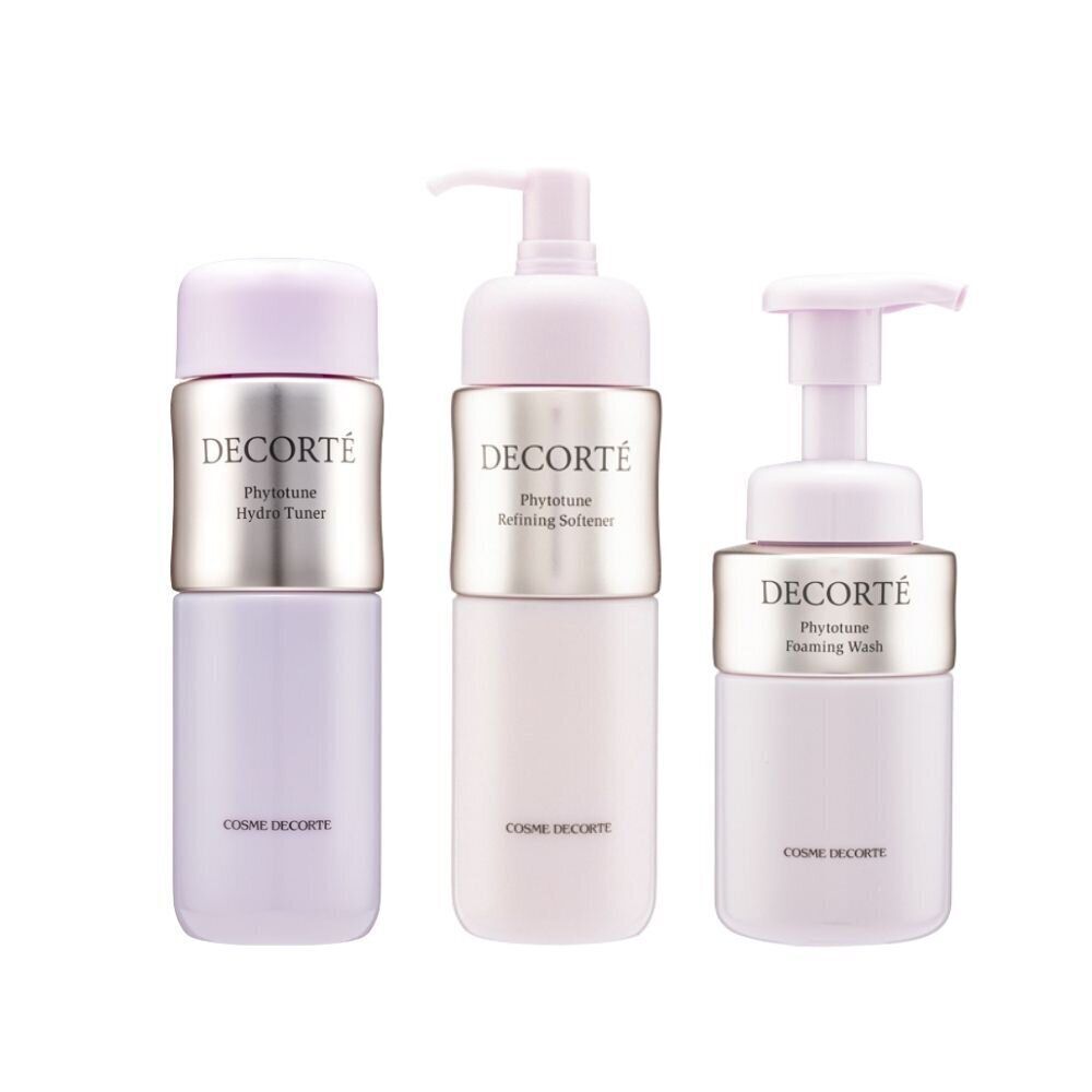 黛珂 植物韵律 欣韻柔潤保養柔膚三件套（水200ml+清爽乳200ml+洗面奶200ml)[平行進口]