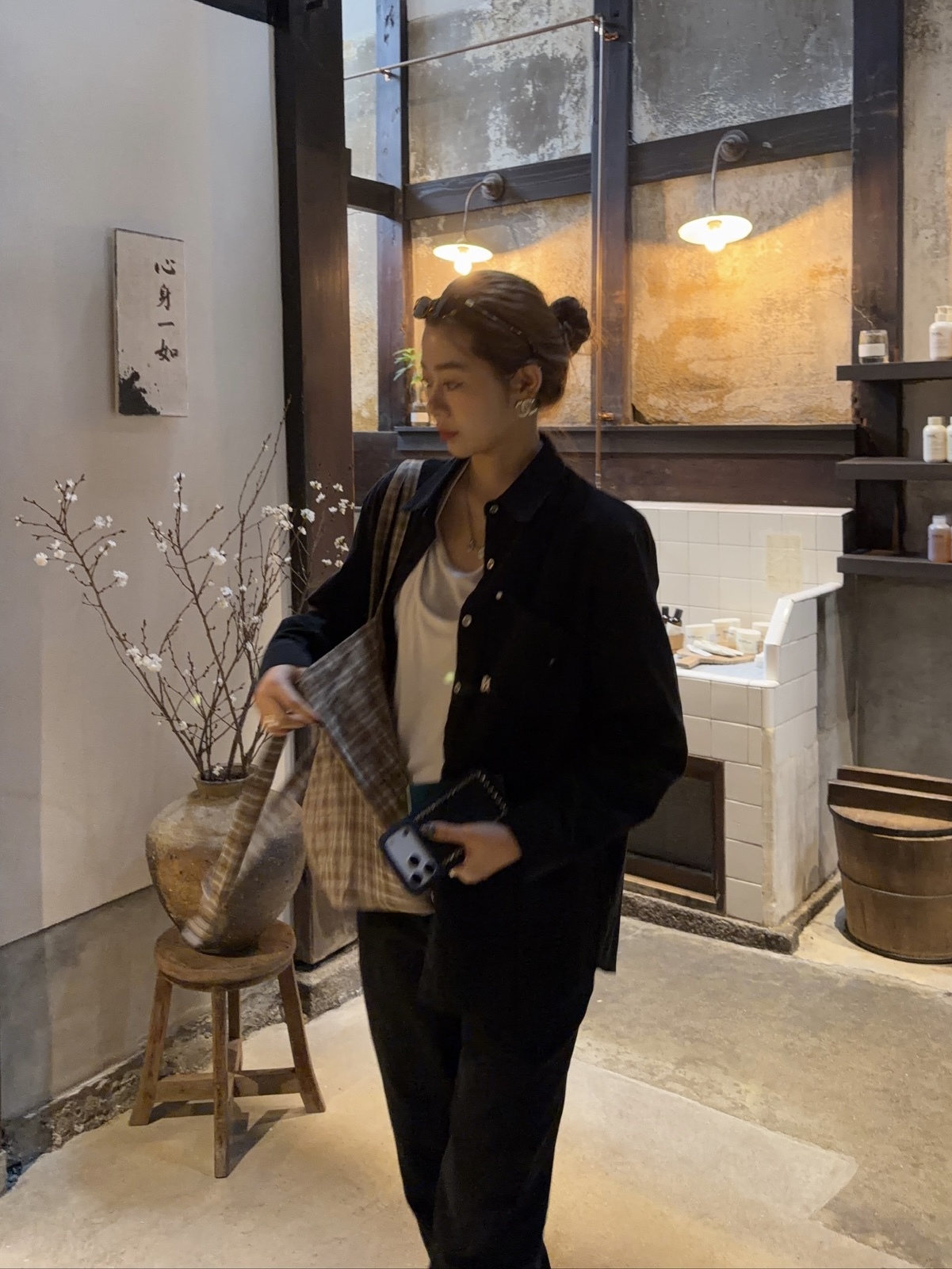 [現貨] TN MADE 25AW - Lisbon Denim Jacket 里斯本丹寧牛仔襯衫 (黑)