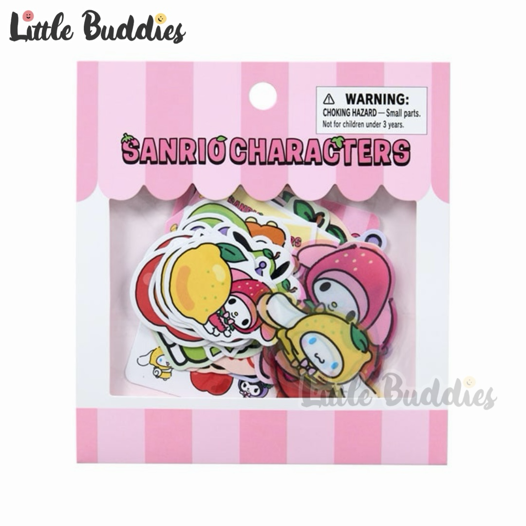 日本 Sanrio 水果造型系列 貼紙套裝 (35入)