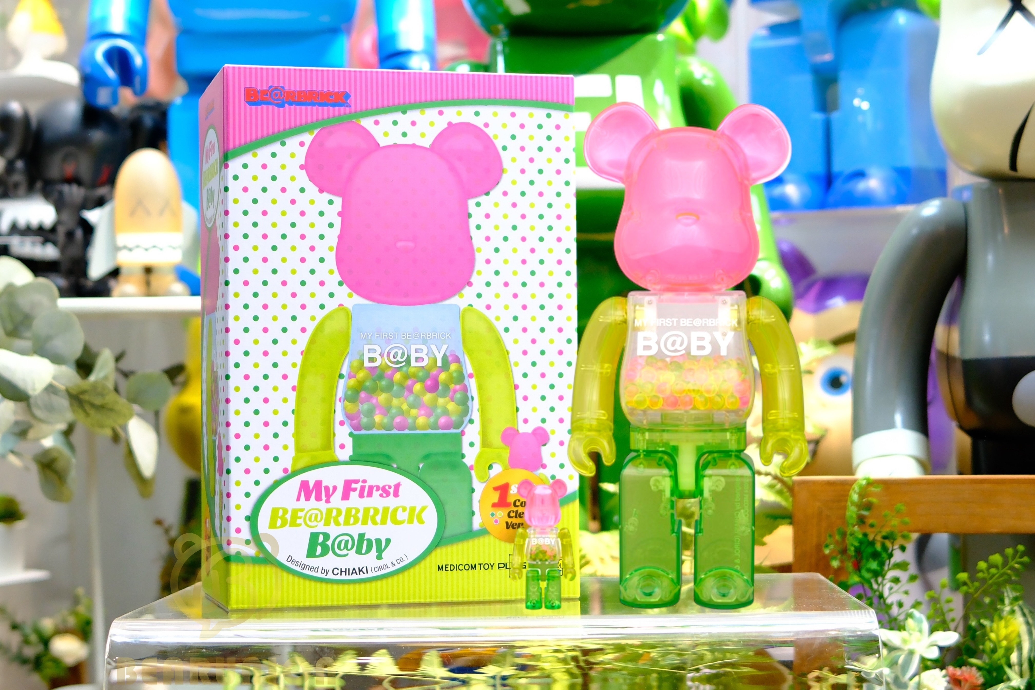🥇現貨🥇Bearbrick 400% 100% B@BY 1st Color Clear
