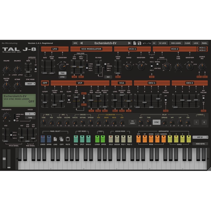 TAL J-8 Jupiter 8｜類比合成器音源