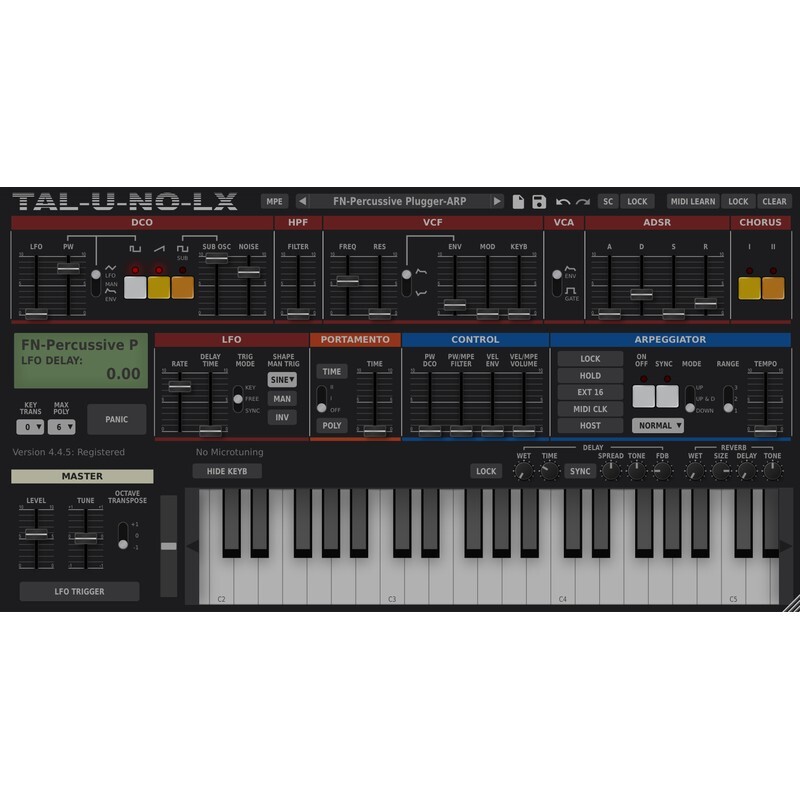 TAL U-NO-LX｜類比合成器音源