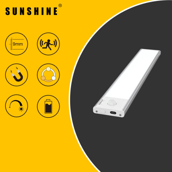 超薄LED自動人體感應燈 3000K-4000K-6000K LCB-30S-60S