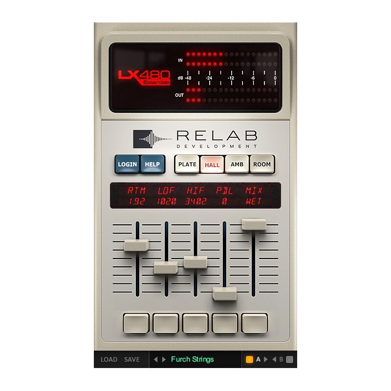 Relab LX480 Essentials｜數位殘響效果器插件