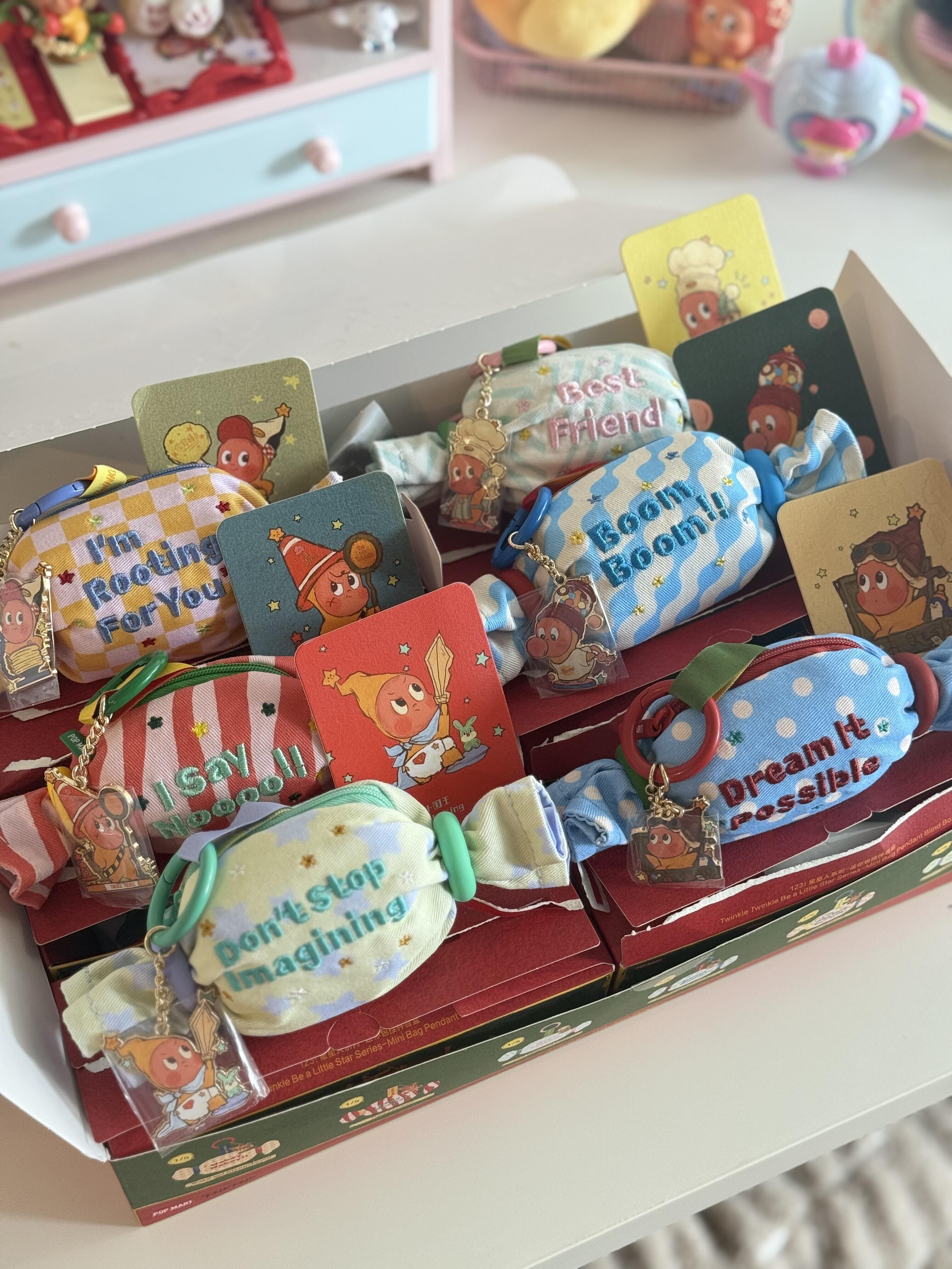 本週限時接單!! POPMART 泡泡瑪特 123!星星人系列 糖果包 迷你包吊飾 盲盒 鑰匙圈 6+1款(任買兩件711免運)/預購