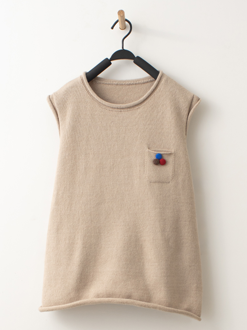 素色口袋背心蕾絲內搭格紋法蘭絨裙組合