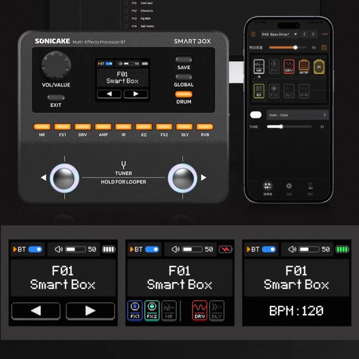 SONICAKE SMART BOX (POCKEMASTER升級版) 綜合口袋效果器英文版