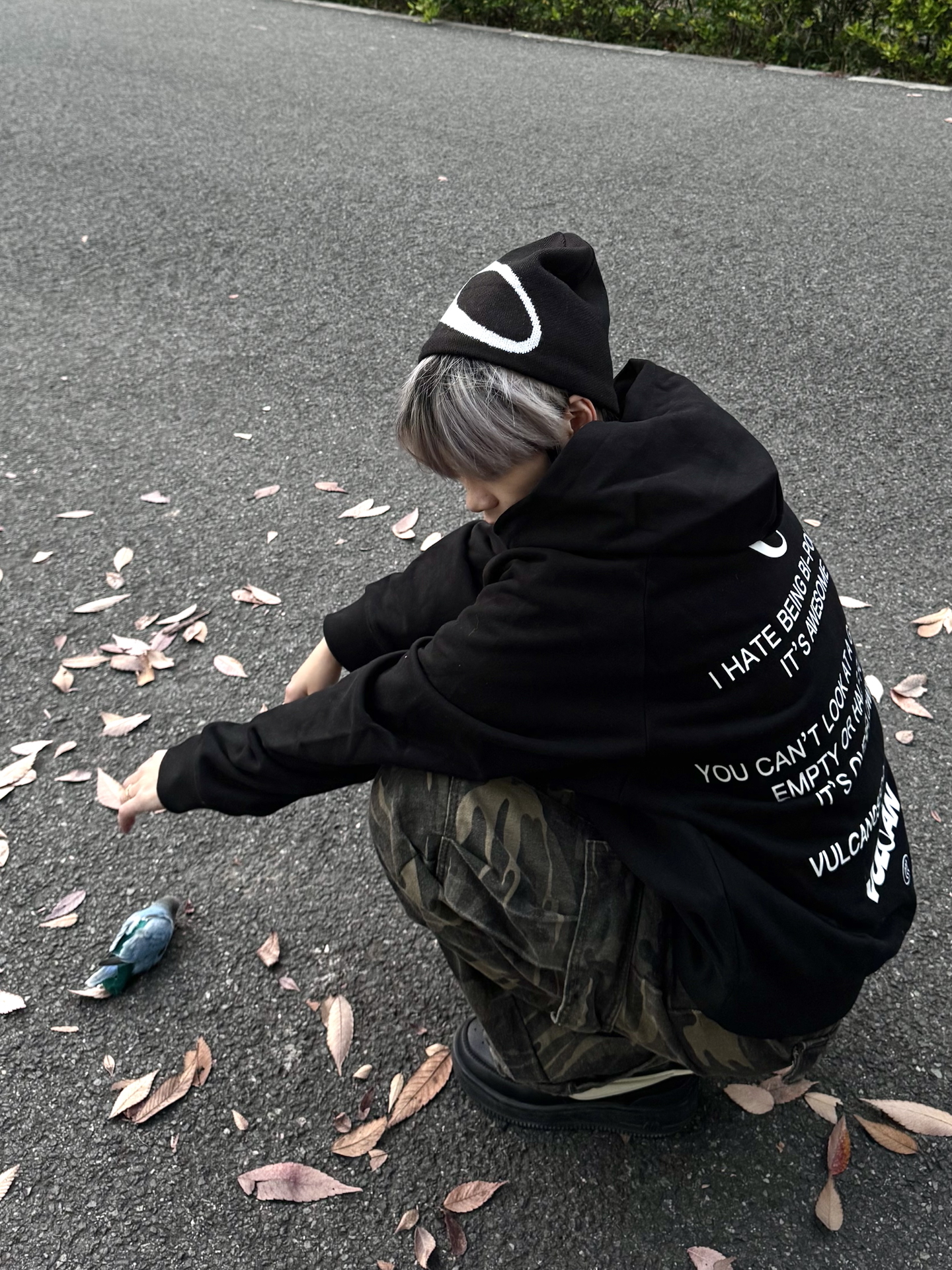 代購-VULCAN STORE 美式Loading logo簡約潮流百搭寬鬆加絨連帽Ｔ 男女同款