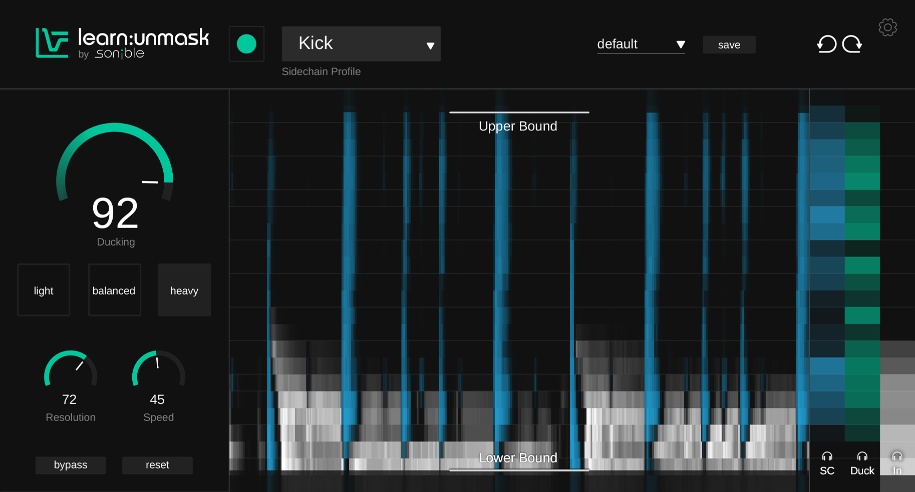 sonible learn:unmask｜動態頻率閃避插件