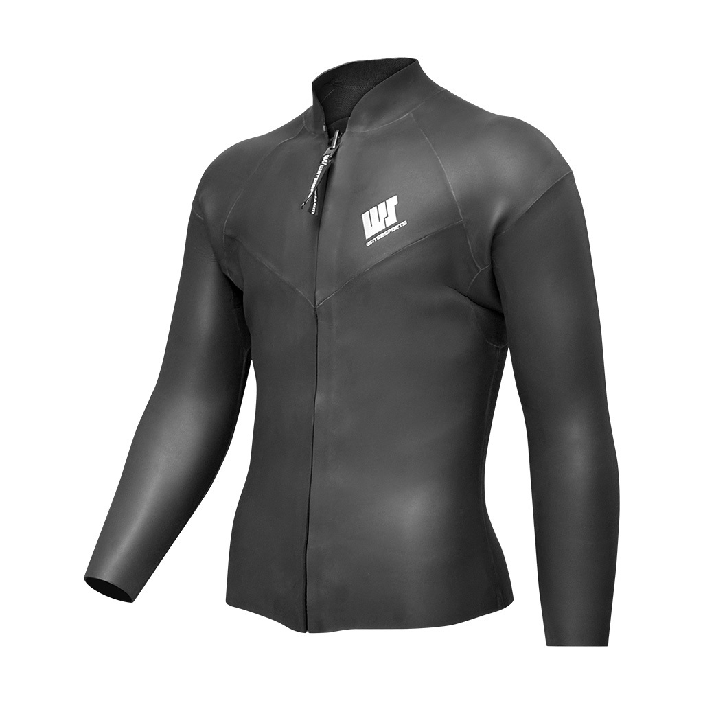 3.5mm 中性 CR 光皮防寒夾克膠衣 - 黑