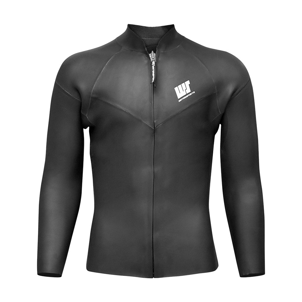 3.5mm 中性 CR 光皮防寒夾克膠衣 - 黑